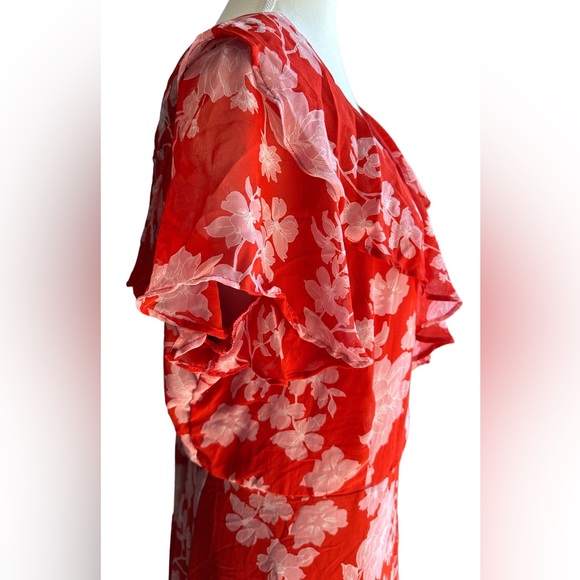 Autograph Red floral Size 16 - New no tag - Picture 3 of 5